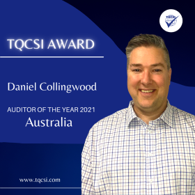 TQCSI Australia - Auditor of the Year 2021 - AS 9100, AS 9110, AS 9120