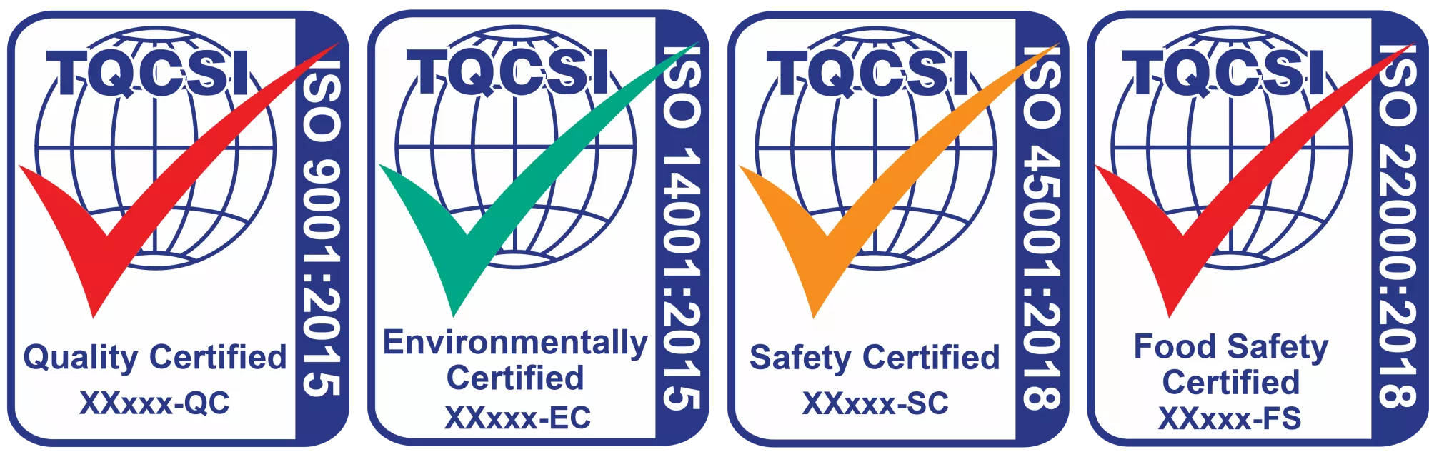 ISO 9001 - ISO 14001 - ISO 45001 - ISO 22000 certification promotion