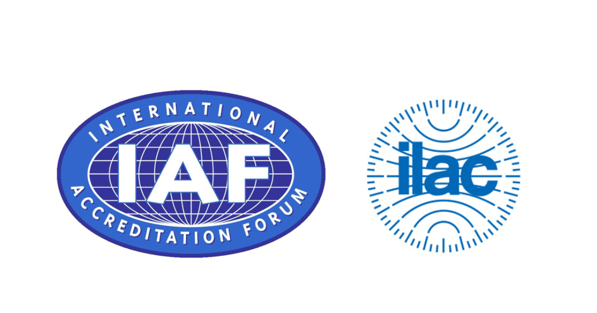 International Accreditation Forum (IAF) and International Laboratory Accreditation Cooperation (ILAC) logos