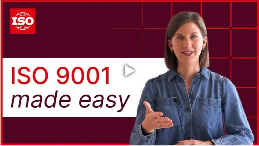 Video explaining quality management systems ISO 9001 certification