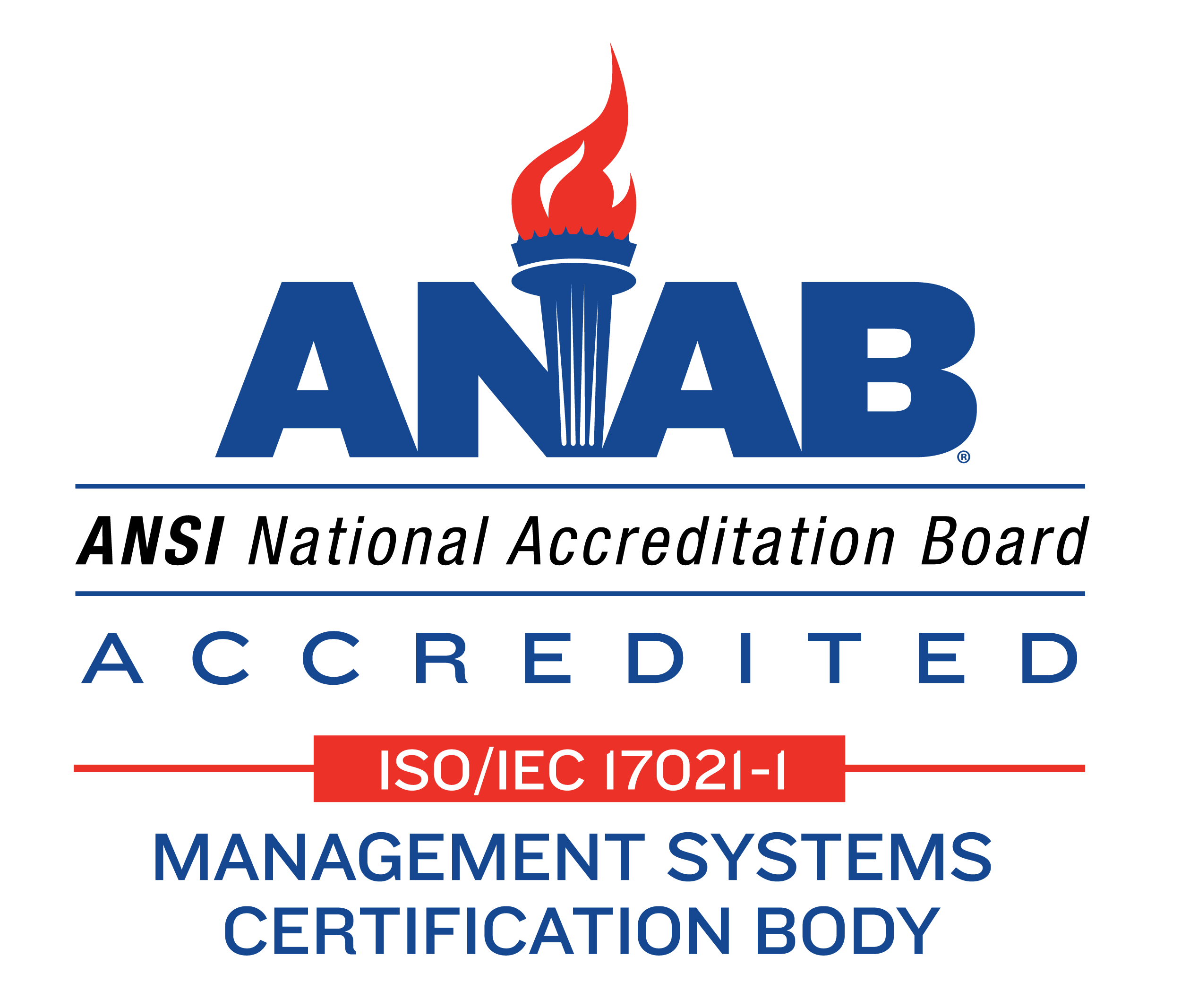 ANSI National Accreditation Board - ANAB Accredited